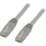 DELTACO UTP Cat5e patch cable 0.3m, gray