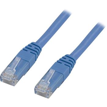 DELTACO UTP Cat6 patch cable 0.3m, blue (TP-603B)