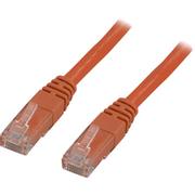 DELTACO UTP Cat.5e patch cable 0.5m, orange (OR05-TP)