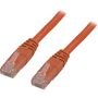 DELTACO UTP Cat.6 patch cable 5m, orange