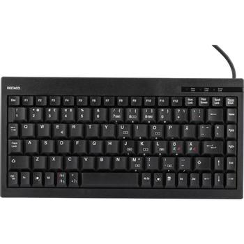 DELTACO Keyboard mini, Nordic layout, 89 Keys, Black (TB-5V)