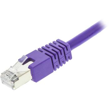 DELTACO FTP Cat6 patch cable 1m, purple (STP-61P)