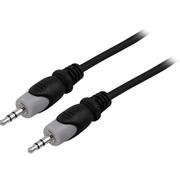 DELTACO Audio cable, 3.5mm male - male, 2m