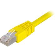 DELTACO FTP Cat.6 patch cable 1m, yellow