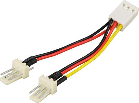 Deltaco Strømadapter - 3 pin internstr (hann) til 3 pin internstr (hunn) (SSI-36)