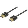 DELTACO HDMI with Ethernet cable HDMI 3m Black