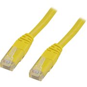 DELTACO U / UTP Cat6 patch cable, LSZH, 5m, yellow