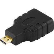 DELTACO HDMI-adapter, HDMI High Speed with Ethernet, micro HDMI 19-pin