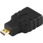 DELTACO HDMI-adapter, HDMI High Speed with Ethernet, micro HDMI 19-pin