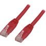 DELTACO UTP Cat6 patch cable 0.3m, red