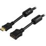 DELTACO HDMI 1.3 extension cable, HDMI Type A male - female, 2m, black