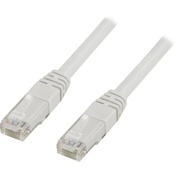 Deltaco UTP Cat.6 patchkabel 0.5m, hvit (TP-60V)