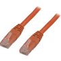 DELTACO UTP Cat.6 patch cable 15m, orange