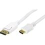 DELTACO Video cable DisplayPort / HDMI 2m White