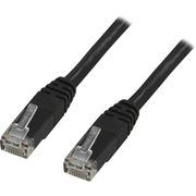 DELTACO Connecting cable - RJ-45 (male) to RJ-45 (male) - 15 m - UTP - CAT 6 - multi-wire - black