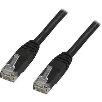 DELTACO UTP Cat.6 patch cable 0.5m, black (TP-60S)