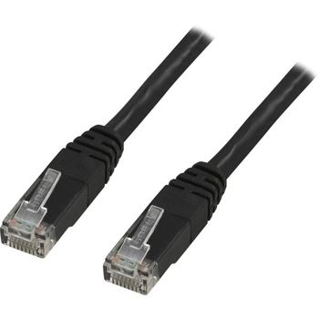 DELTACO UTP Cat.6 patch cable 0.5m, black (TP-60S)