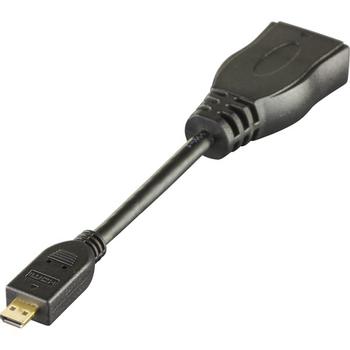 DELTACO HDMI adapter HDMI 10cm Black (HDMI-24B)