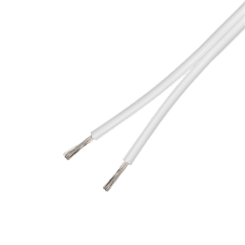 DELTACO Speaker cable, 2x0.75mm, white, roll, 50m (15104)
