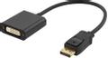 DELTACO Adapter DisplayPort M - DVI-D F Dual Link 0,2m Blk