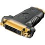 DELTACO HDMI Adaptor Female - DVI-D Female Gold Plated