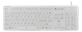 DELTACO Keyboard, silicone, IP68, full size, 105 keys, white