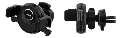 DELTACO Air vent car holder, for smartphones 60-88mm, rotatable,  black (ARM-238)