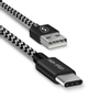 SIGN Skin USB-C-Cable 2.4A, 12W, 0.25m - Black/White