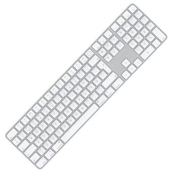 APPLE Magic Keyboard with Touch ID and Numeric Keypad for Mac computers with silicon - Swedish (MK2C3S/A)