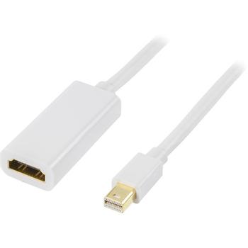 DELTACO Video cable DisplayPort / HDMI 1m White (DP-HDMI100)