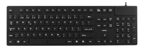 DELTACO TB-501 Wired Keyboard Pan Nordic Black (TB-501)