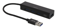 DELTACO USB 3.1 Mini Hubb USB-A ha -> 4xUSB-A, Black