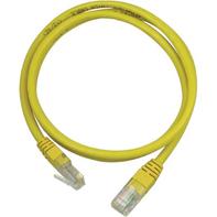 Deltaco UTP Cat.5e patch cable 0.5m, yellow