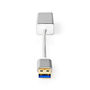 NEDIS USB-A 3.2 to RJ45 Adapter, 0,2m - Silver