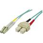 DELTACO OM3 fiber cable LC - SC, duplex, multimode, 50/125, 3m