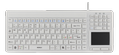DELTACO Keyboard with touchpad, IP68, 105 keys, white