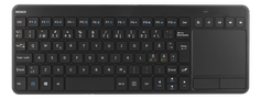 Deltaco TB-504 - tastatur - med styreplate - Pan Nordic - svart Inn-enhet