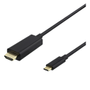 DELTACO USB-C - HDMI-kaapeli, 2 m