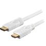 DELTACO HDMI cable, active, ha-ha, 1080p, v1.4, 20m, white