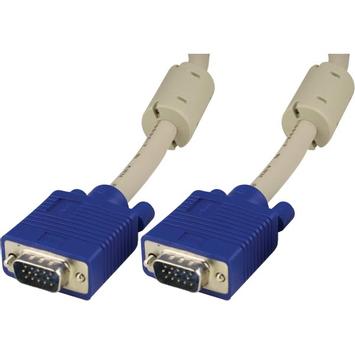 Deltaco VGA-kabel - HD-15 (VGA) (hann) til HD-15 (VGA) (hann) - 3 m (RGB-8A)