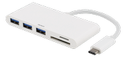 Deltaco USBC-HUB - Hub - 3 x USB 3.1 - stasjonær