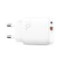 SIGN Fast Charger USB & USB-C, PD & Q.C3.0, 3.5A, 20W - White