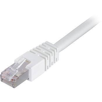 DELTACO FTP Cat6 patch cable 0.3m, white (STP-603V)