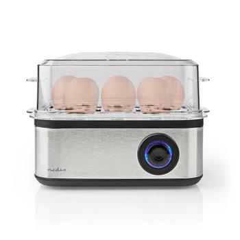 NEDIS Eggkoker Kok opp opptil 8 egg slik du vil ha dem - bløtkokt, smilende eller hardkokt (KAEB130EAL)