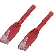 DELTACO UTP Cat.6 patch cable, cross-connected 1m, red