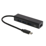 DELTACO USB C 3.1 HUB 4port Black