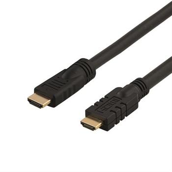 DELTACO Active HDMI cable, HDMI High Speed with Ethernet, 15m, black (HDMI-1150)