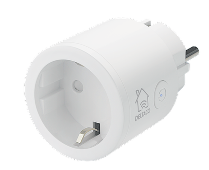 DELTACO Smart Home Smart WiFi Plug 2,4GHz, 10A, 220-240V (SH-P01)