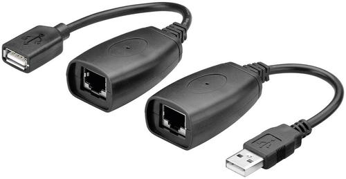 GOOBAY USB Extension Adapter up to 40 m via CAT Cable<br>USB 1.1 plug (type A) > USB 1.1 socket (type A) (93321)
