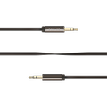DELTACO Audio cable, 3.5mm male to 3.5mm male, 1m, black
